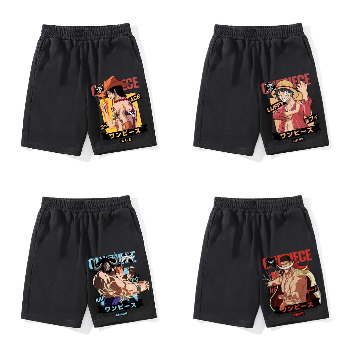 25 Sommer heiß verkaufte neue japanische Animation ONE PIECE 3D-Druck Rollenspiel-Shorts Outdoor Casual Street Atmungsaktive Shorts