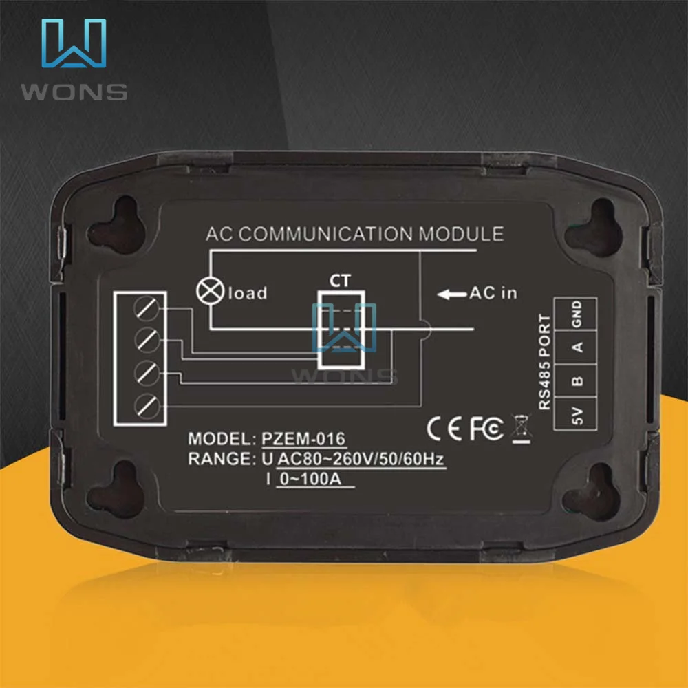 PZEM-017 DC 0-300V Voltmeter Ammeter 220V 110V 12V 24V 300V RS485 Modbus Voltage Current Power Energy Meter Electric Watt Meter