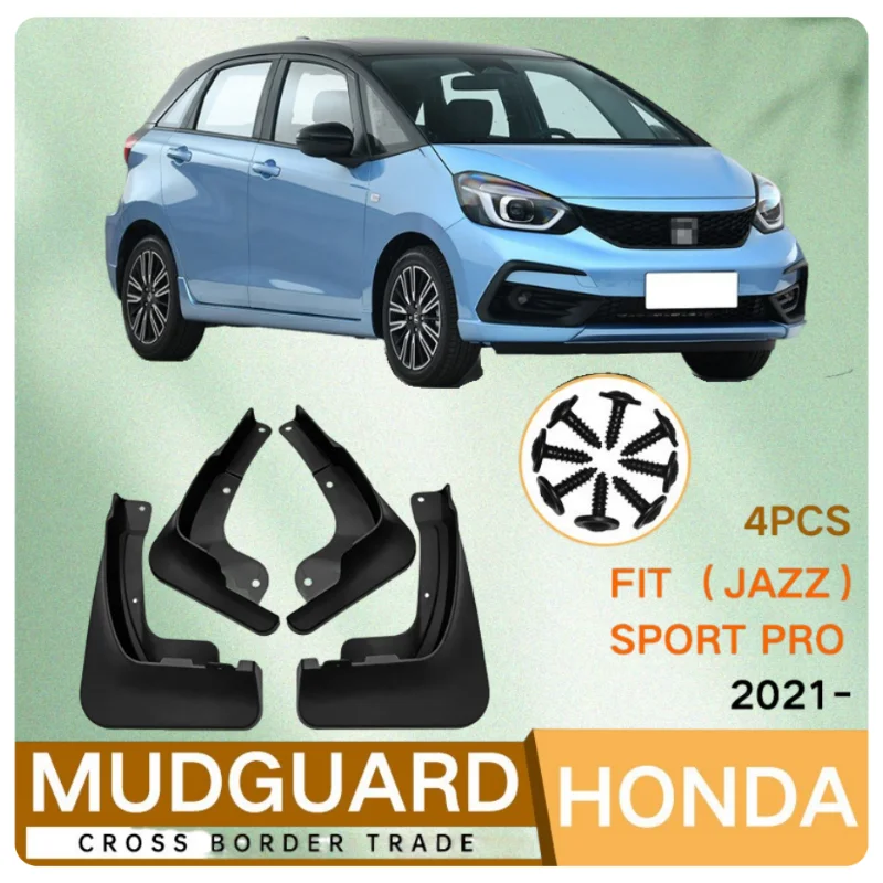 

Mudflaps Fender Flares for Honda Fit Jazz Sport Pro 2021 2022 Mudguards Splash Mud Guards Cover Accessories
