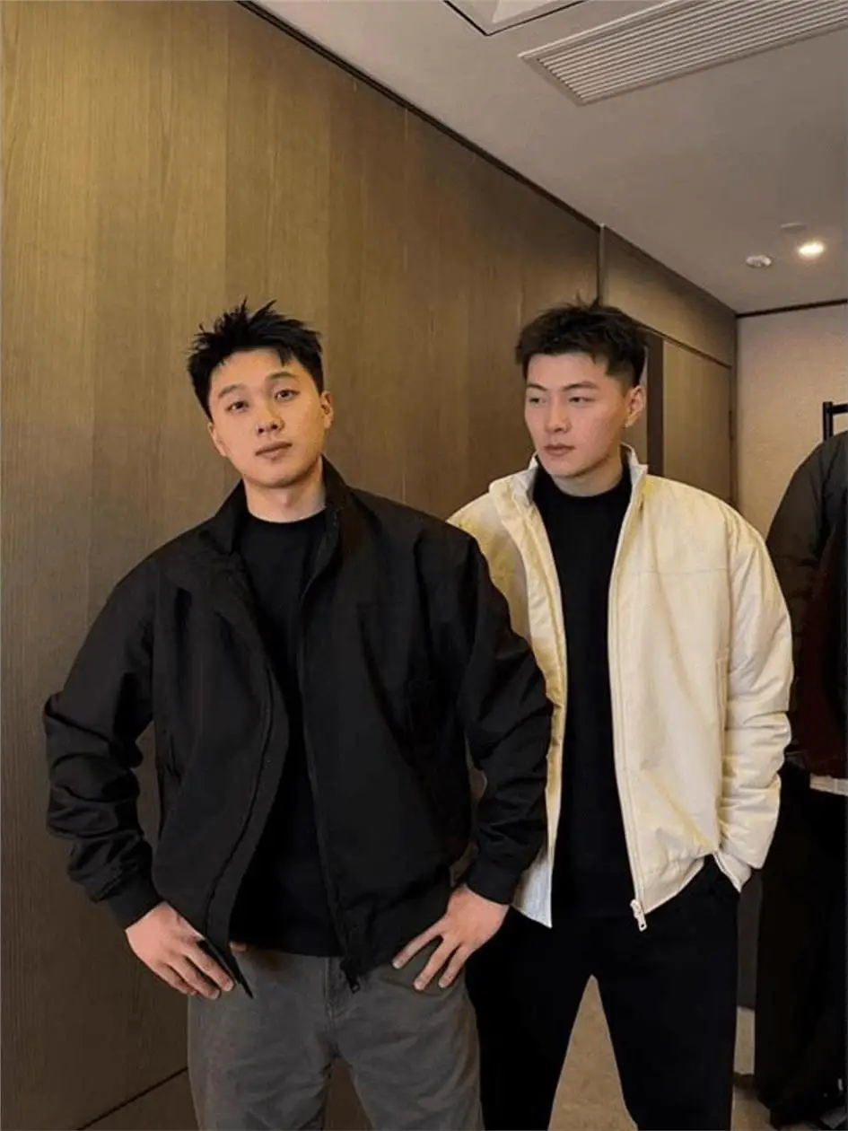 حجم كبير 300 Pou الأمريكية Sle المحملة واقية الوقوف طوق الرجال Jaet الخريف الطيران معطف الرجل الصلب عمال البيسبول...