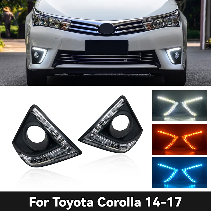 

For 2014-2017 Toyota Corolla LED Daytime Running Lights DRL Body Kit Accessories