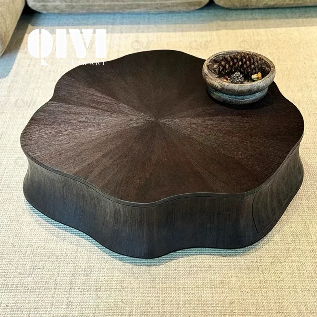 

Cloud coffee table 2025 new living room home medieval high-end Italian minimalist petal coffee table