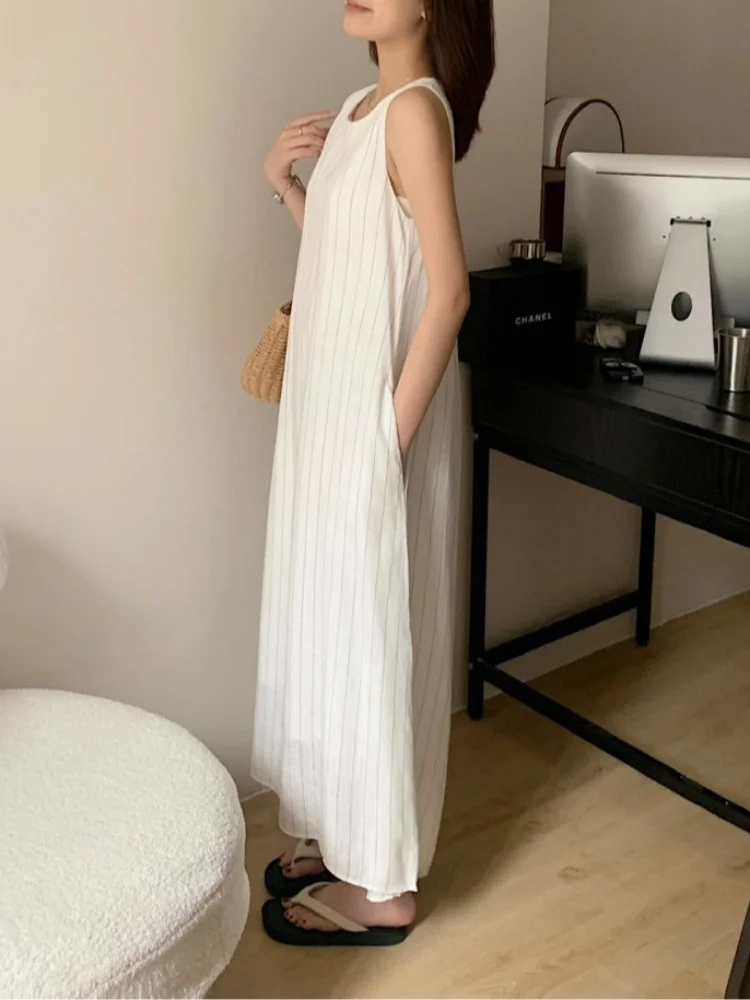 Gilet dritto Svel in cotone e lino artistico Dr Gonna casual coreana Sle autunno inverno primavera per donna