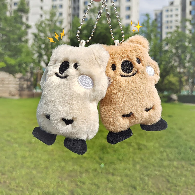 Cute Cartoon Plush Doll Koala Keychain Hanging Ornaments Hanging Clothing Accessories Bag Decoration Car Keychain Pendant Gifts