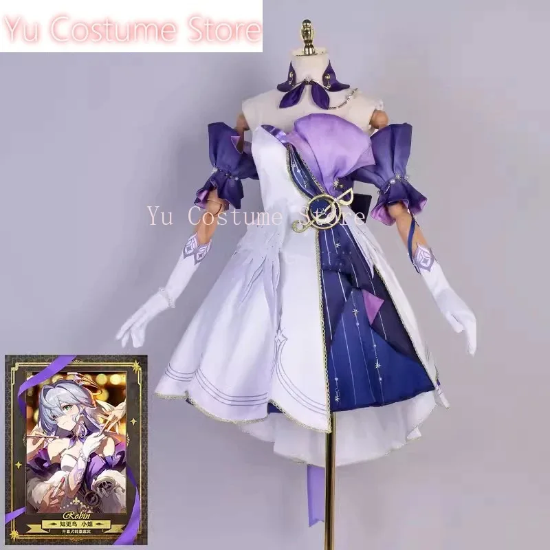 Yu Costume  Star Rail Robin Game Suit Gorgeous Dress Uniform Cosplay Costume Halloween Party Role Play Outfit Women