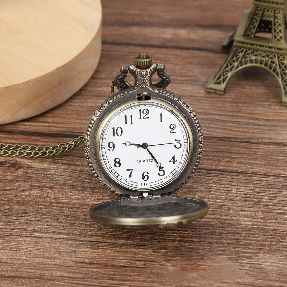 Reloj de bolsillo conmemorativo de la Gran Muralla de Pekín, reloj de bolsillo de estilo chino, regalo de Turismo, punto escénico, reloj retro