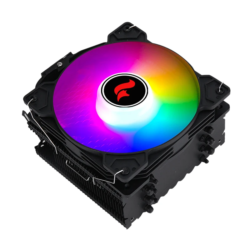 HNHU CPU Cooler 120mm Fan 4Pin/PWM x79 x99 AM3 AM5 AMD Processor 4/6 Heat Pipe Air-Cooled Installing LGA2011 2066 115x 1200 1700