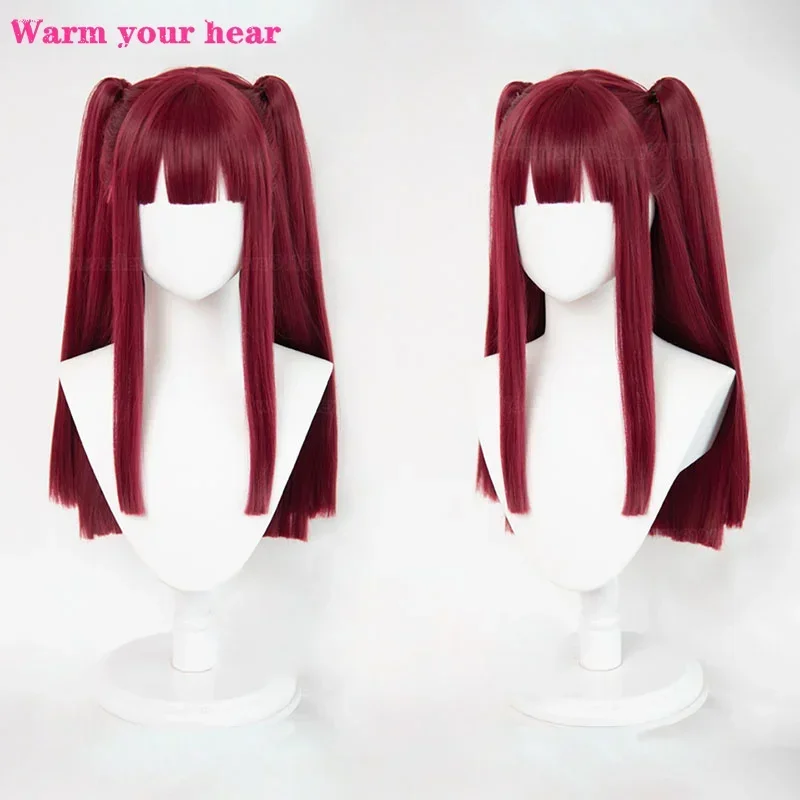 Anime cos Darling Marine kitgawa cosplay wig rizu Kyun devil kitgawa marine long red heat resistant hair wigs cap