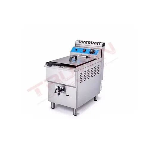 18 Litres kitchen equipment commercial table top fast food double tank gas fryer