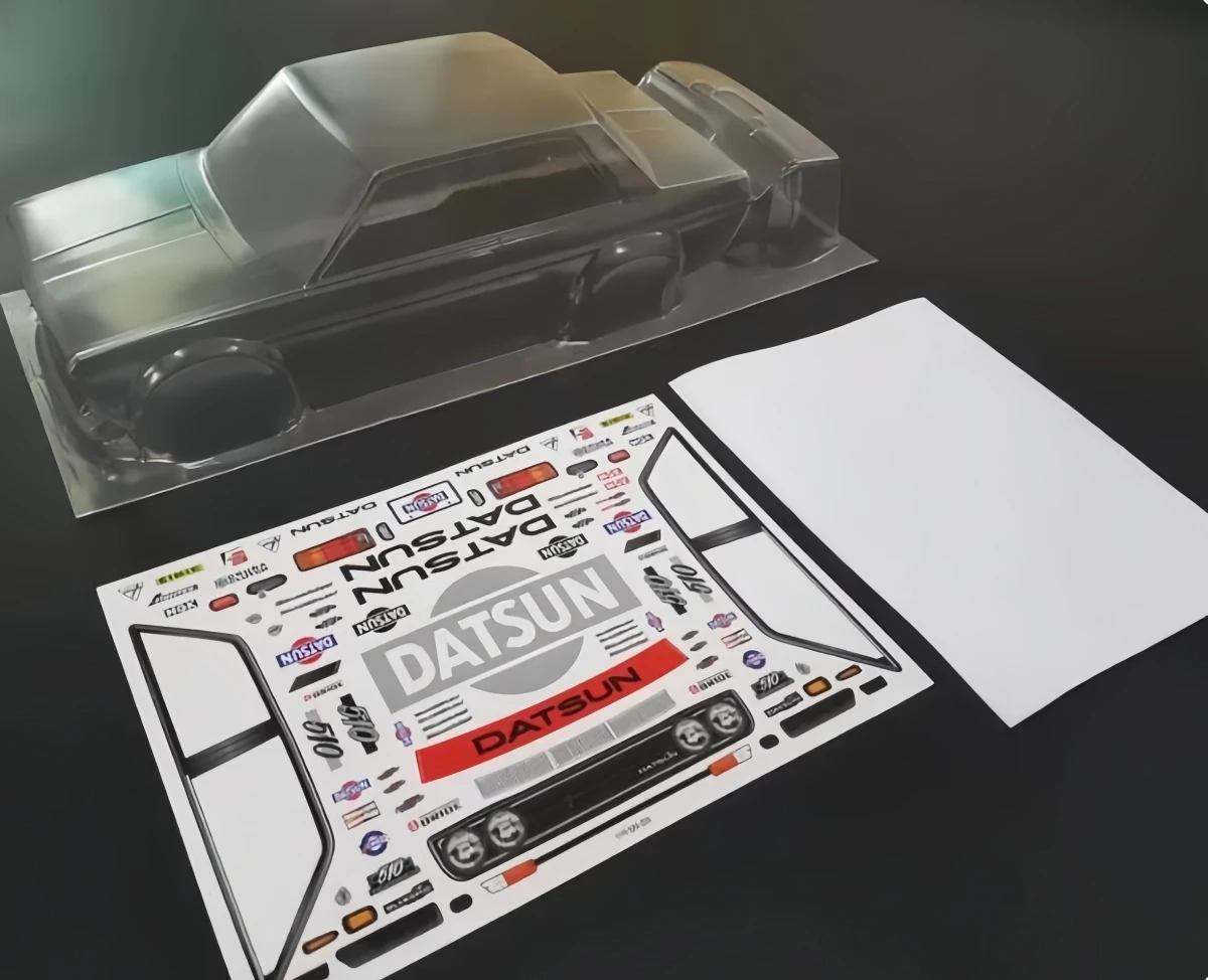 1/12 RC M Chassis Body Shell Datsun 510 Clear PC Lexan Car Shell 225mm Wheelbase for Tamiya M05 M06 M07 M08 RC Drift Racing Car
