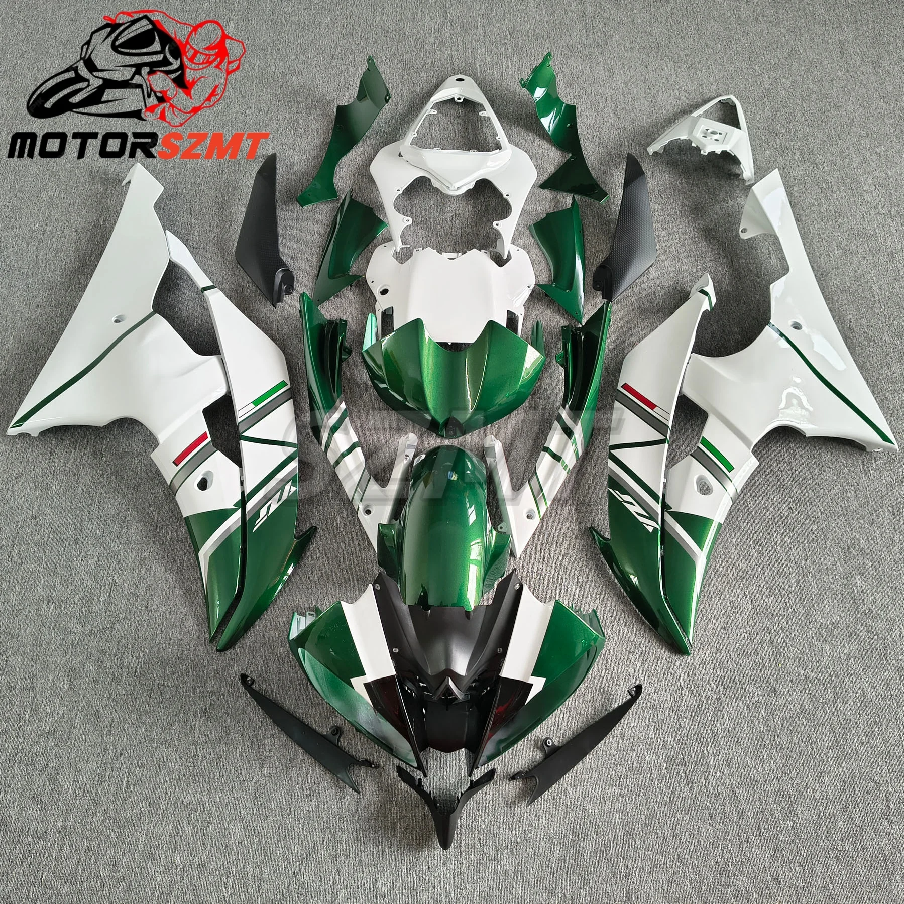 

New ABS Fairings Kit Fit for YAMAHA YZF- R6 08 09 10 11 12 13 14 15 16 2008 2009 2010 2011 2012 2013 2014 2015 2016 White Green