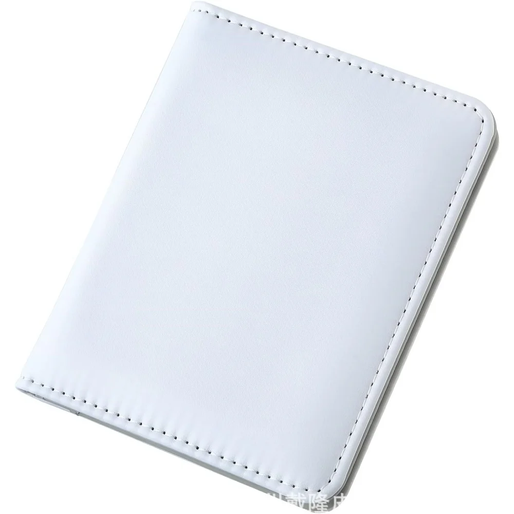 10 Pack PU Leather Card Holder Blank Sublimation DIY Heat Transfer Print Wallet Cover for Business Credit Cards