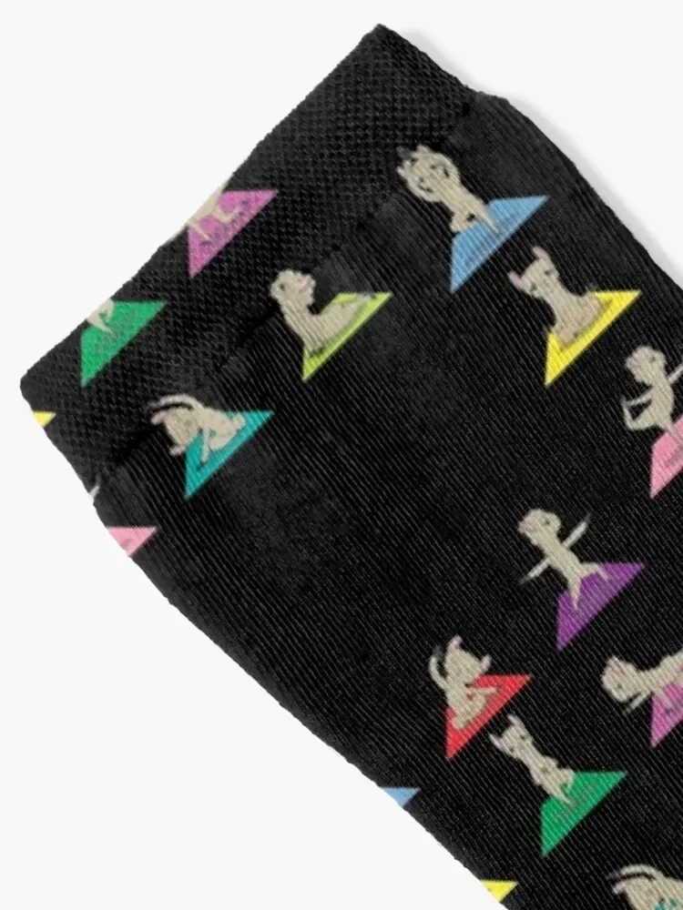 Yoga alpaca llama gymnastics meditation with yoga poses Socks anime christmas stocking essential winter Socks Male Women's