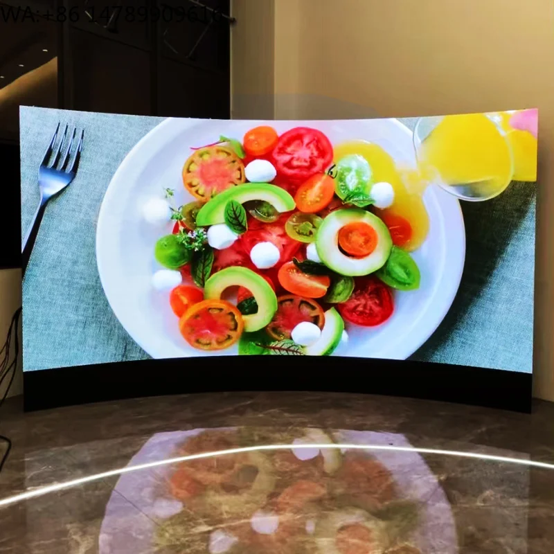 Waterproof Custom LED Displays Curved Fast Food Indoor P2.5 Indoor Display Screen Panel Screen Display For EventChip