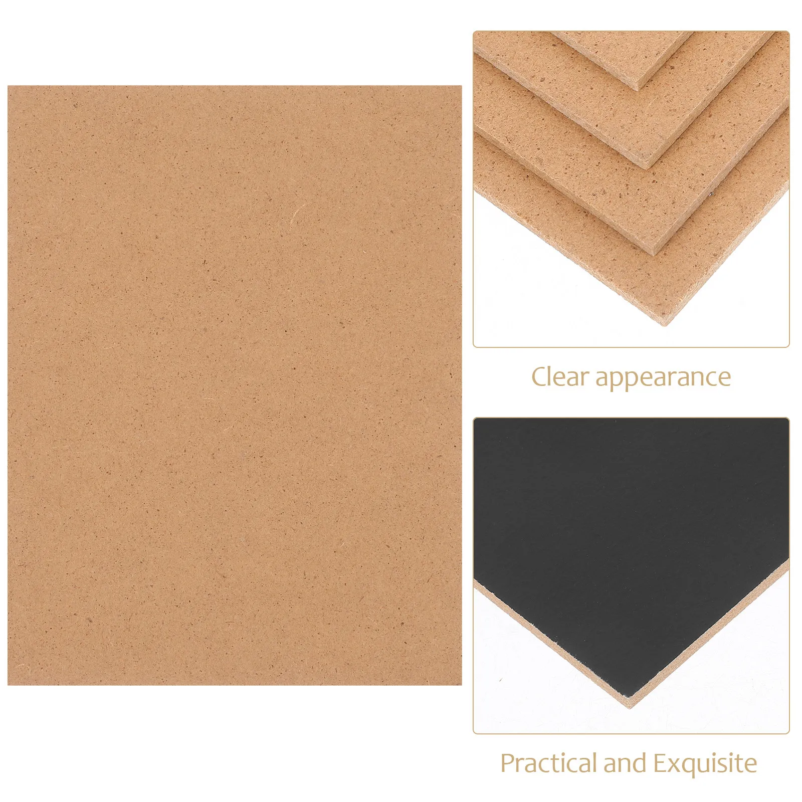 4Pcs Ceramic Building Plates Wooden Baseboards for DIY Garden Landscape Construction Pottery Craft Clay Sculpting Art Supplies