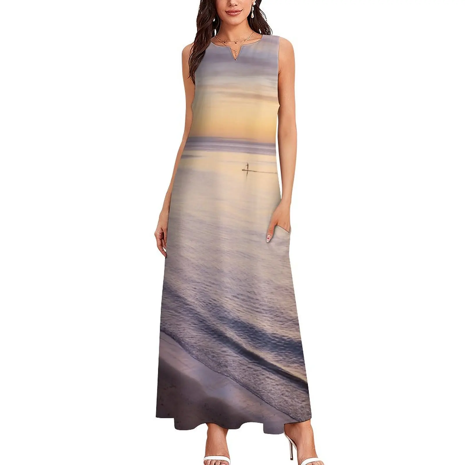 Sunset Paddle Long Dress Clothing female dresses for womens