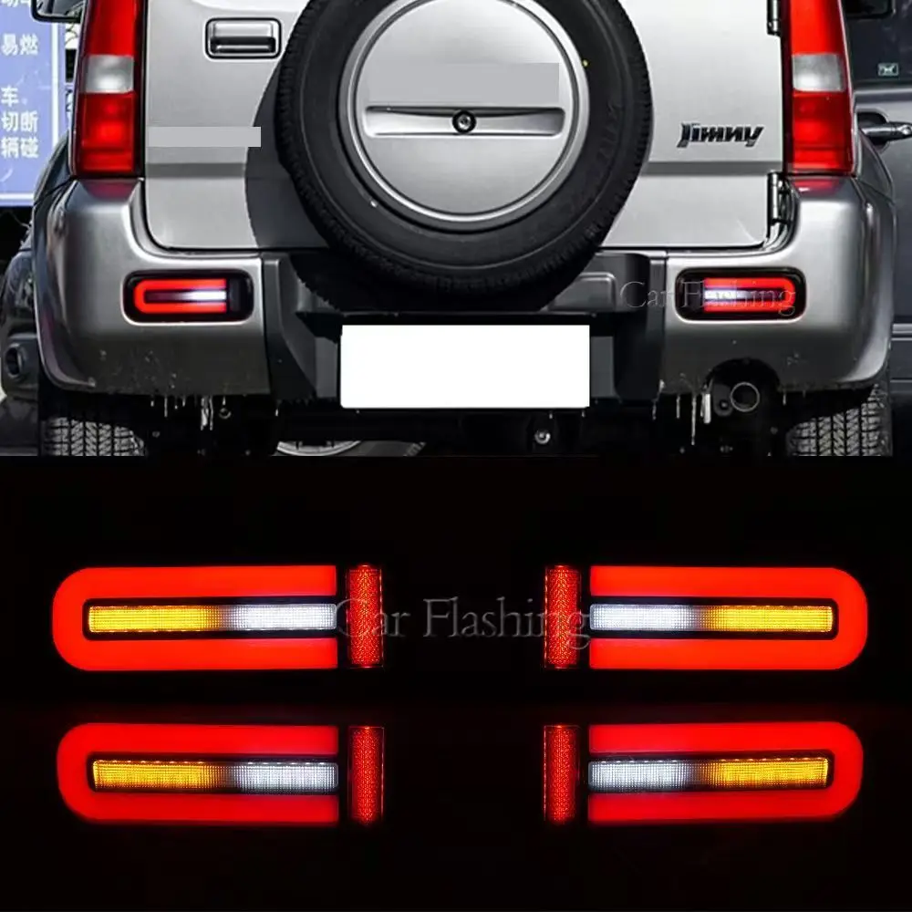 

Задний фонарь в сборе для Suzuki Jimny 2007-2017 гг. — модифицированный ходовыми, тормозными и указателями поворота.