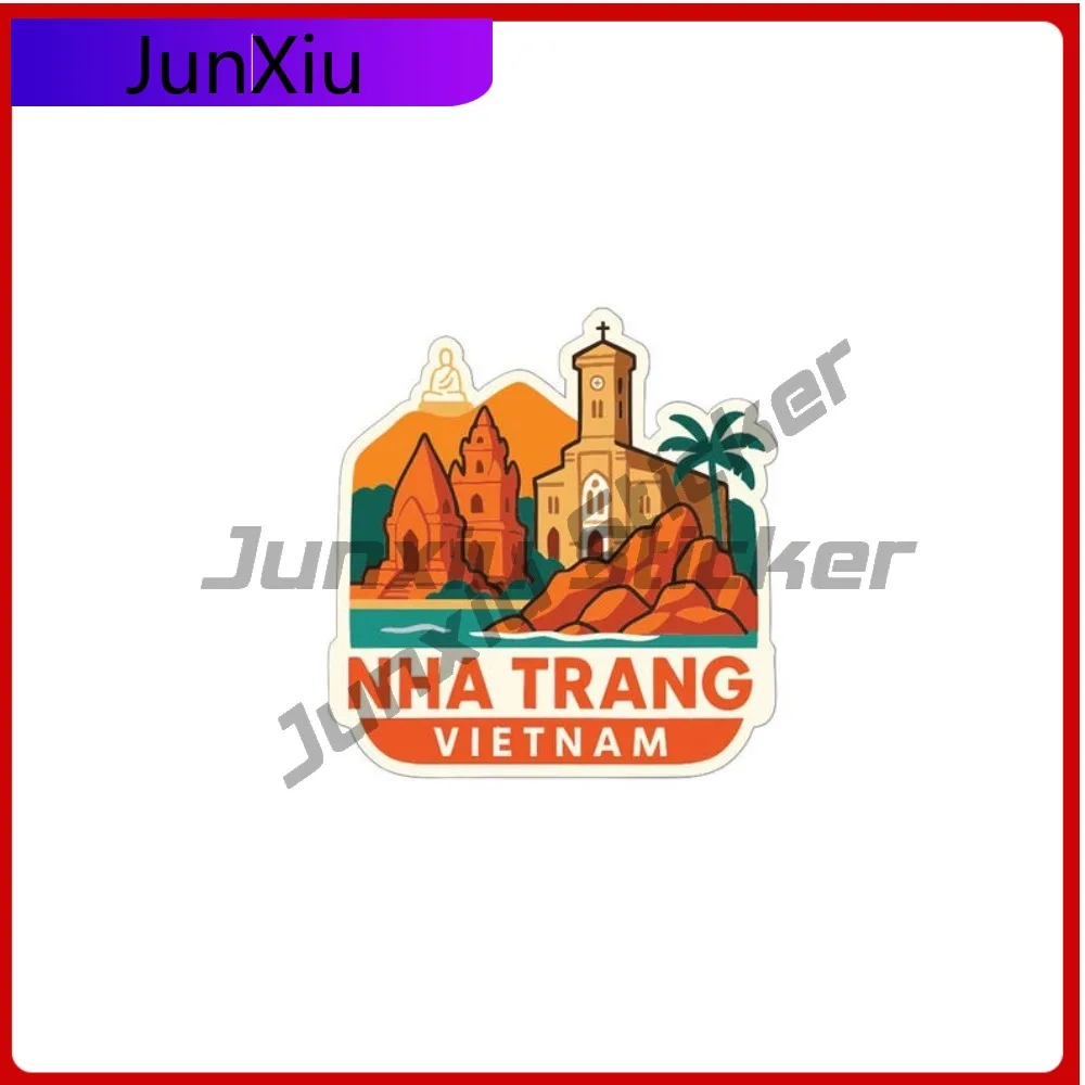 

Nha Trang Vietnam City Sticker Suv Window Bumper Truck Pickup Cover Scratches Vinyl Decal Adventure Motorcycle Stickers Vietnam