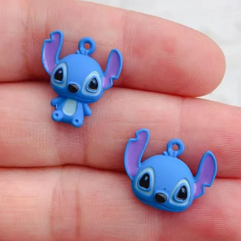 10pcs Disney Stitch Charm for Jewelry Making Enamel Cartoon Anime Cartoon Pendant for DIY Jewelry Necklace Earrings Bracelet