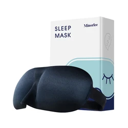 Minorlee-Masques de sommeil pour femmes et hommes, masque pour dormir sur le côté, design pompant, masque pour les yeux bloquant la lumière, 100%