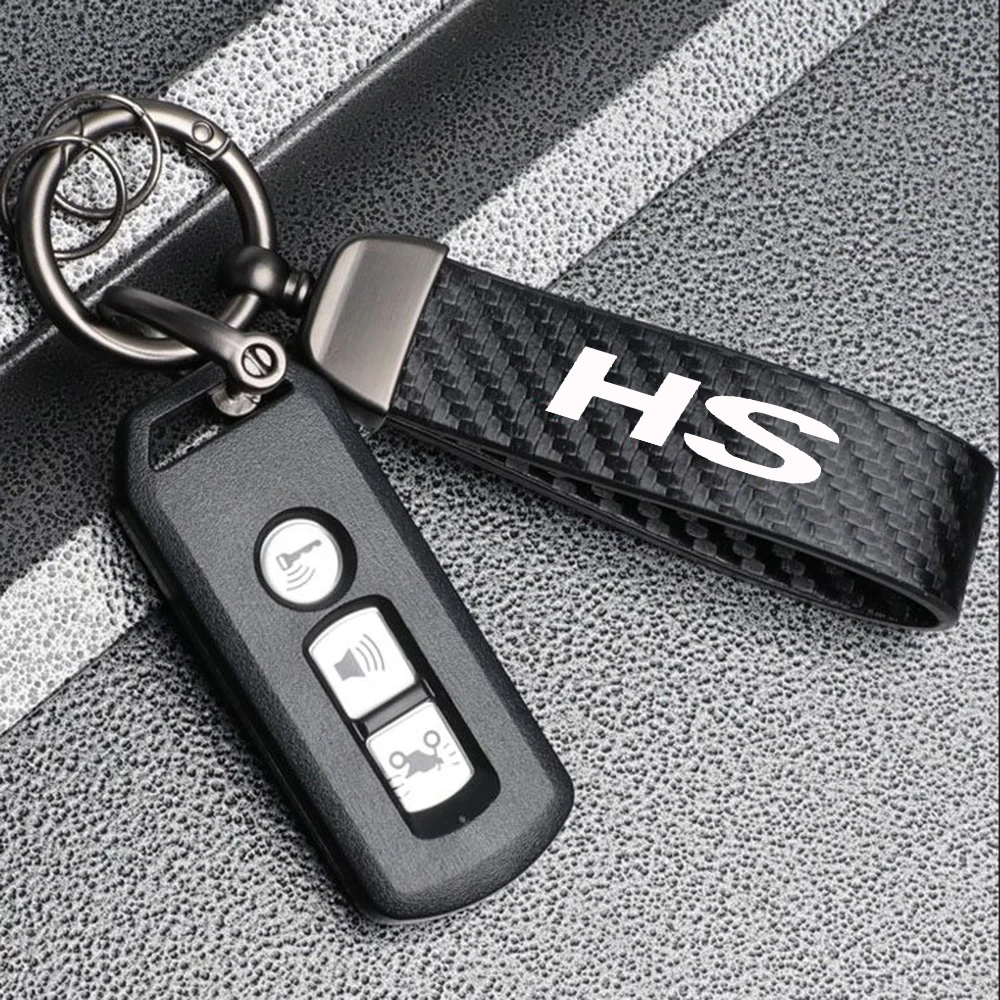 Car Carbon Fiber Style Keychain Car Key Chain Keyring Pendant Metal Keychain Accessories For MG ZS HS GT HECTOR MG3 MG6 MG7