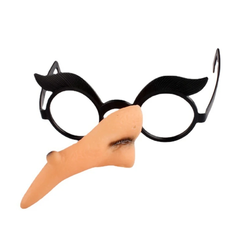 

Halloween Wicked Witch Nose Glasses Frame Masquerade Carnival Party Fake Nose Cosplay Props Costume Dress up Accessories