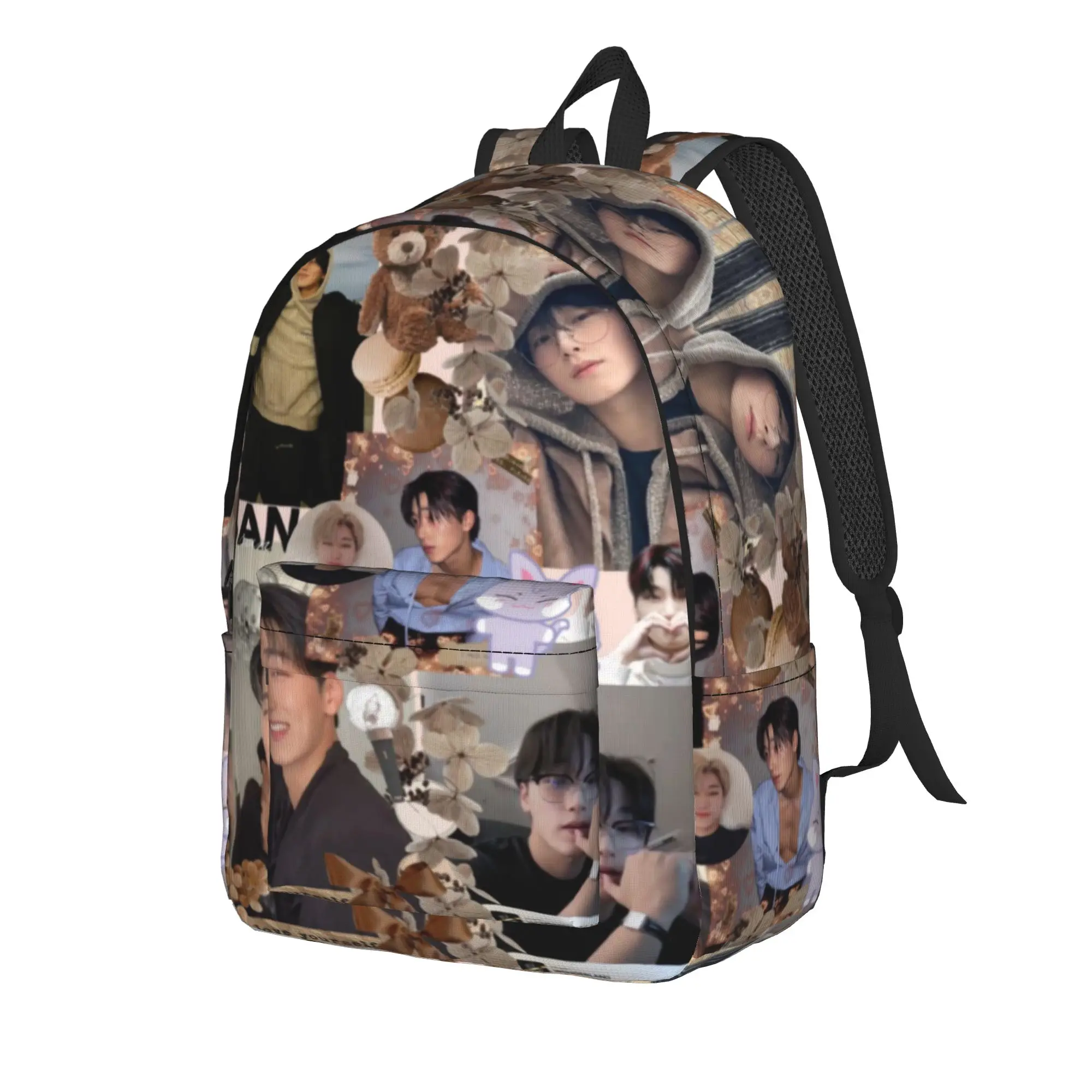 choi san bad ateezs Cool Backpack Outdoor Student Business  Daypack for Men Women Laptop Computer Shoulder Bag
