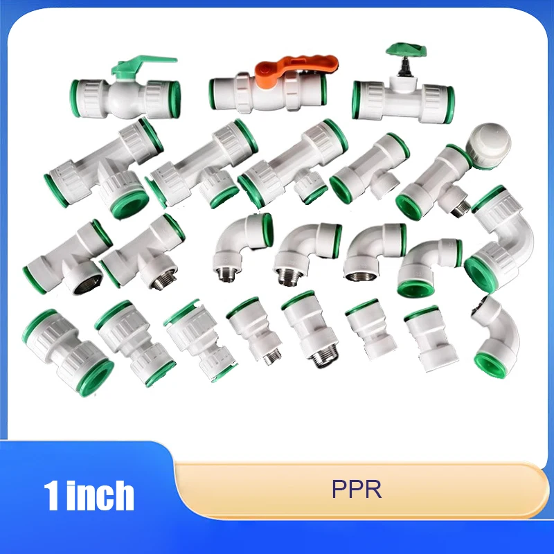 

1-inch 32PPR pipe quick connector, hot melt, no ironing, elbow tee inside and outside wire water connection pipe accessories