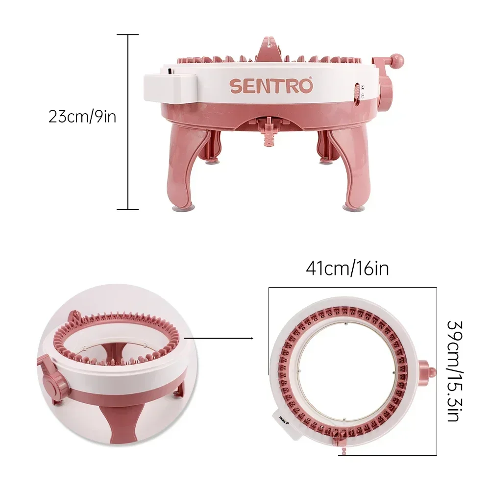 Versatile Efficient 22/40-Needle Hand Knitting Machine for DIY Scarves Sweaters Hats and Socks Perfect for Adults and Children