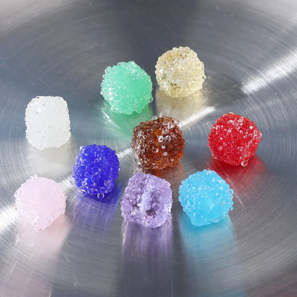 4PCS Dainty Candy Design Beads Glass Spacer Beads for Jewelry Making Necklace Findings Supplies DIY Accessories
