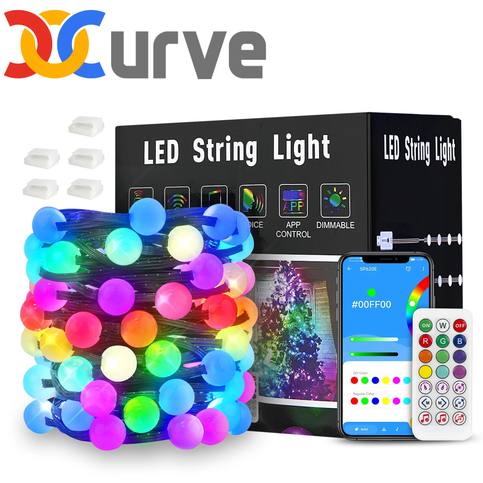 

Гирлянда Dreamcolor BT Music APP 10 м DC5V USB LED WS2812B Гирлянда Гирлянда Гирлянды для дома Украшение дня рождения Водонепроницаемый