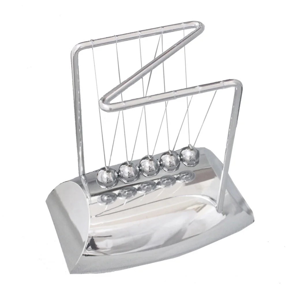 

Newton Balance Ball Desk Decoration Creative Craft Stress Relief Toy Physics Science Cradle Balls Unique ABS Stainless Steel
