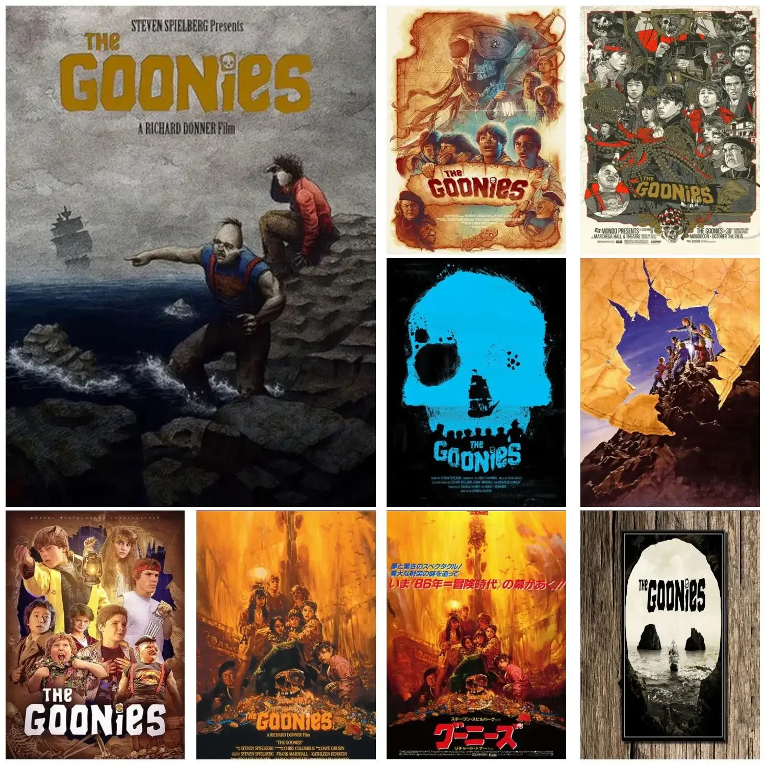 The Goonies Classic Canvas Poster, Wall Art Painting, Films Picture for Living Room, Bedroom Decoration, Christmas Gift