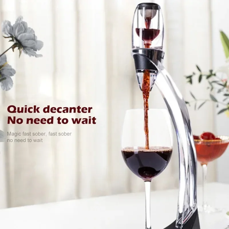 Wine Aerator Decanter Pourer Spout Set With Filters Purifier Stand Diffuser Air Aerating Strainer Aerator Wine for Chrismas