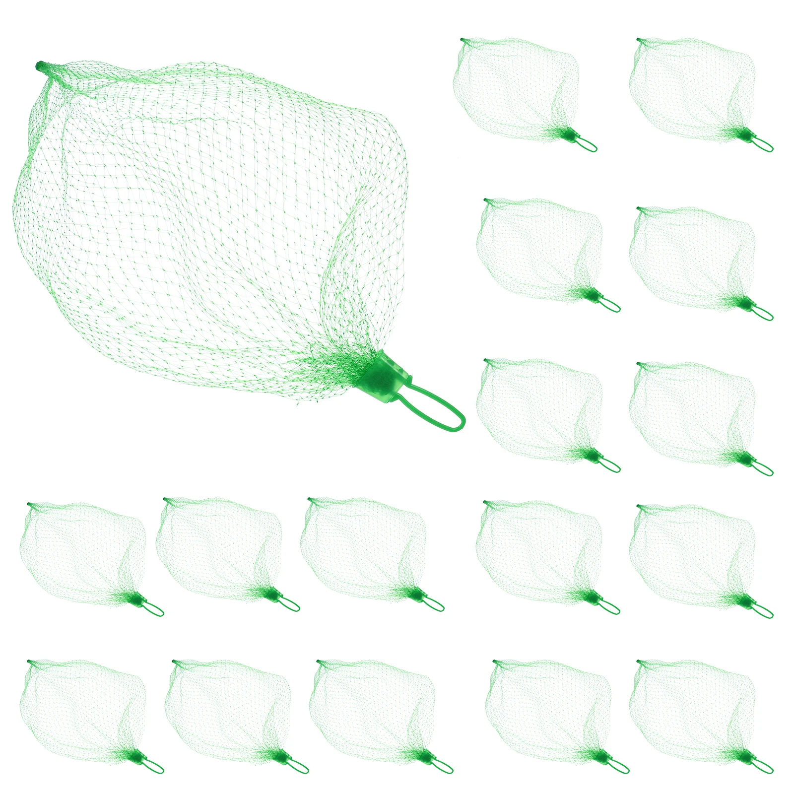 

100pcs Thickened Mesh Bags 45cm Red Reusable Storage Fruit Netting Vegetable Shopping Bags Foldable Grocery