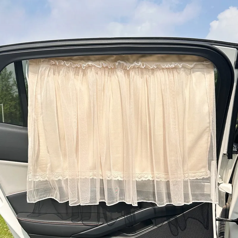 1pc Saugnapf Vorhang im Auto Fenster Sonnenschutz Abdeckung Mesh Universal Seite Fenster Sonnenschirm UV Schutz für Kind baby Kinder – Detail 2