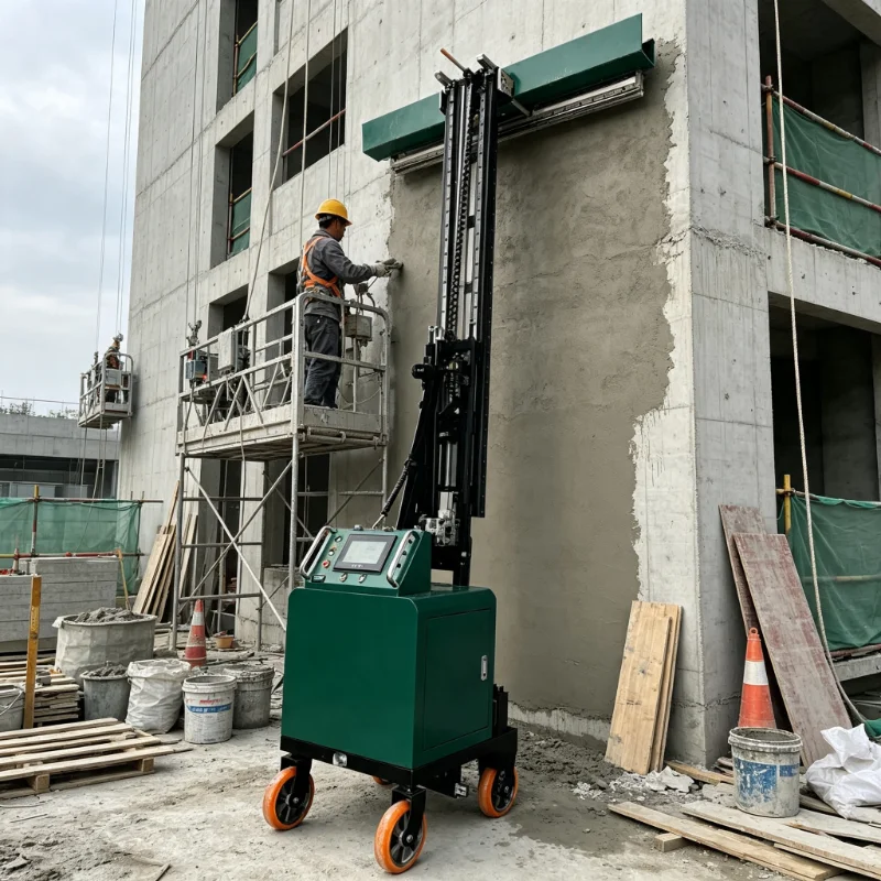 New Portable Electric Automatic Rendering Plastering Machine Condition Construction Concrete Cement Mortar Wall Sand Spraying