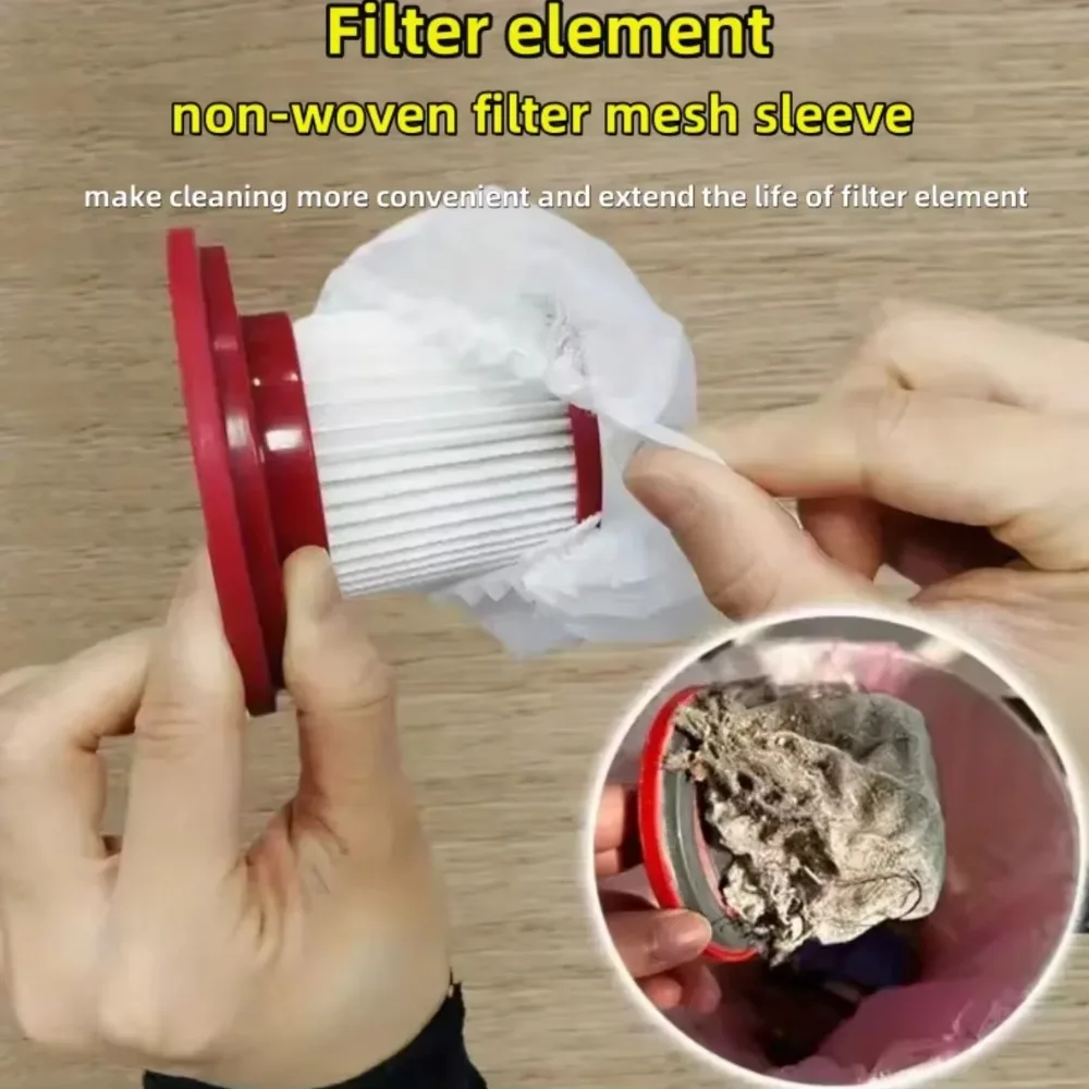 Non-wovens Vacuum Cleaner Filter Mesh Durable Mesh Dust Collection Filter Disposables Dust-proof Filter Cover Accessories
