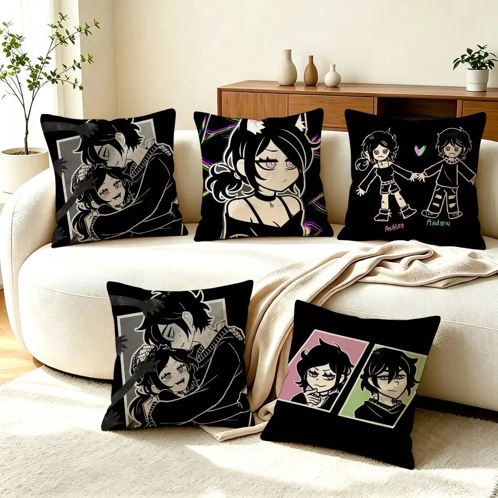 T-The Coffin of Andy and Leyley Pillow Case Square Double-Sided Sofa Cushion Cover Bedroom Bedside Pillow
