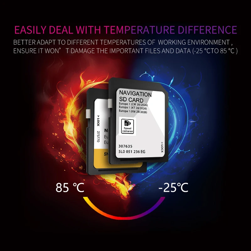 لسكودا اوكتافيا رائع فابيا سيارة اكتشف وسائل الإعلام MIB2 الملاحة بطاقة SD 32 جيجابايت أوروبا المملكة المتحدة خريطة نظام تحديد المواقع 5L0051236EG