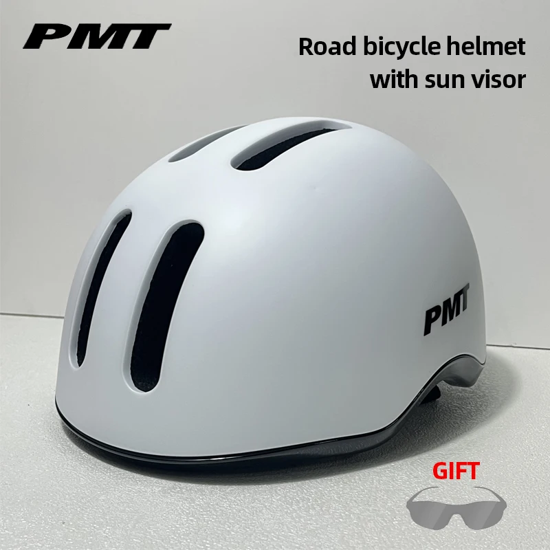 

Outdoor Men's Cycling Helmets Adults E-bike Safety Cap with Sun-proof Visor Female Bike Helmet Suitable for Climbing Skateboard