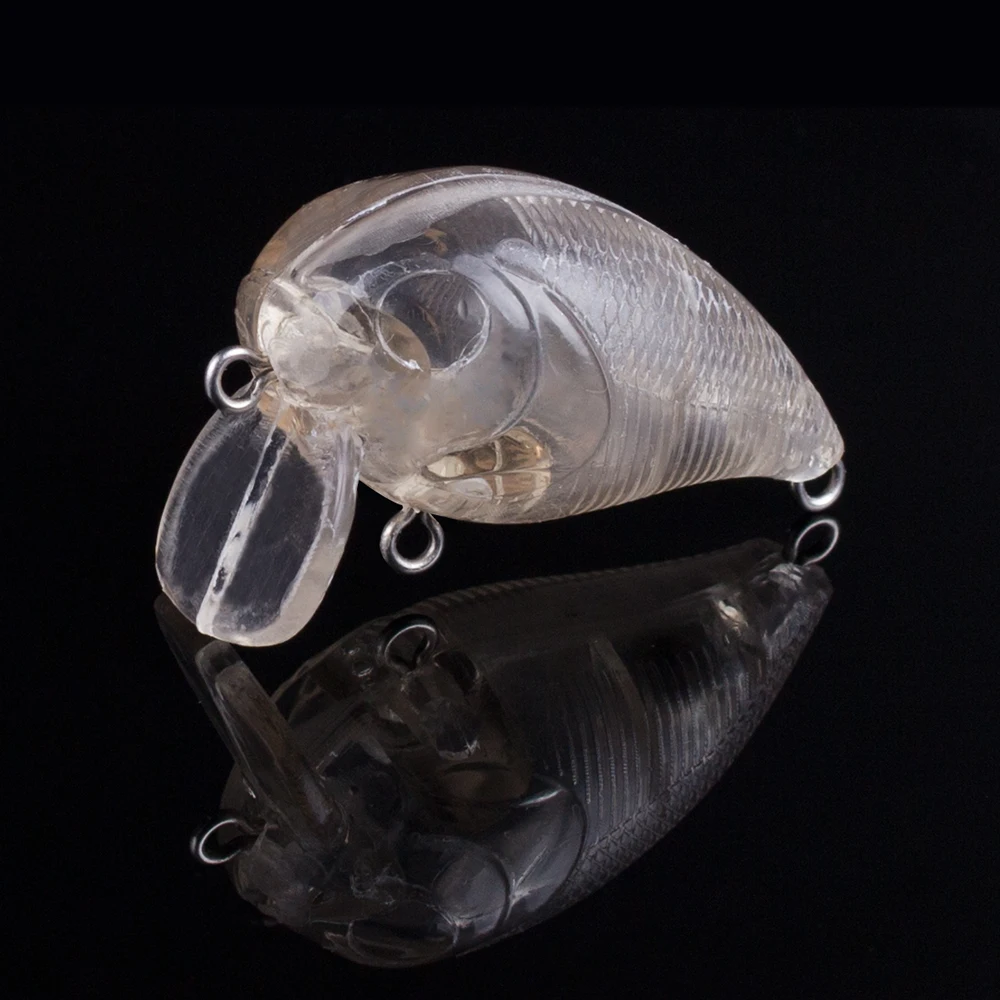 

10/20 шт., маленькие неглубокие неокрашенные кренкбейты, 4,5 см, 6,0 г