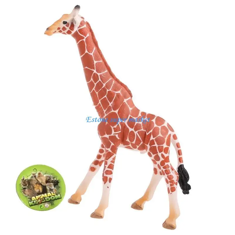 

090B Children's Mini Toy Giraffe Models Portable Realistic Jungle World