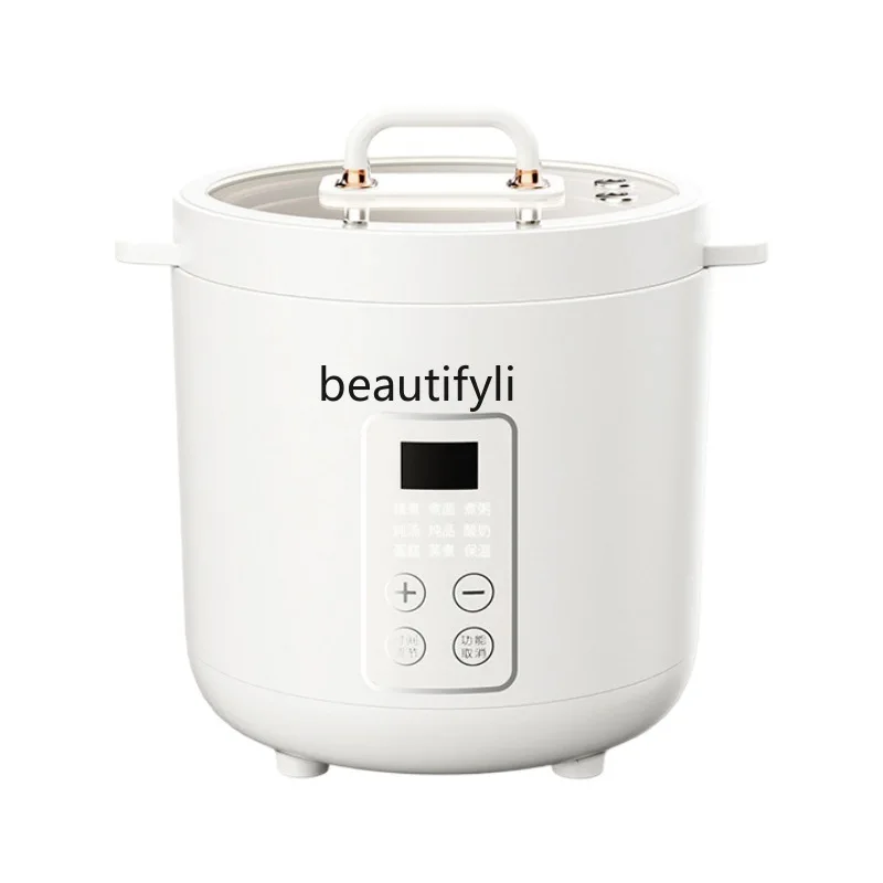 

Small ceramic glaze rice cooker household mini non-stick rice cooker appointment timing multi-functional dormitory steamer