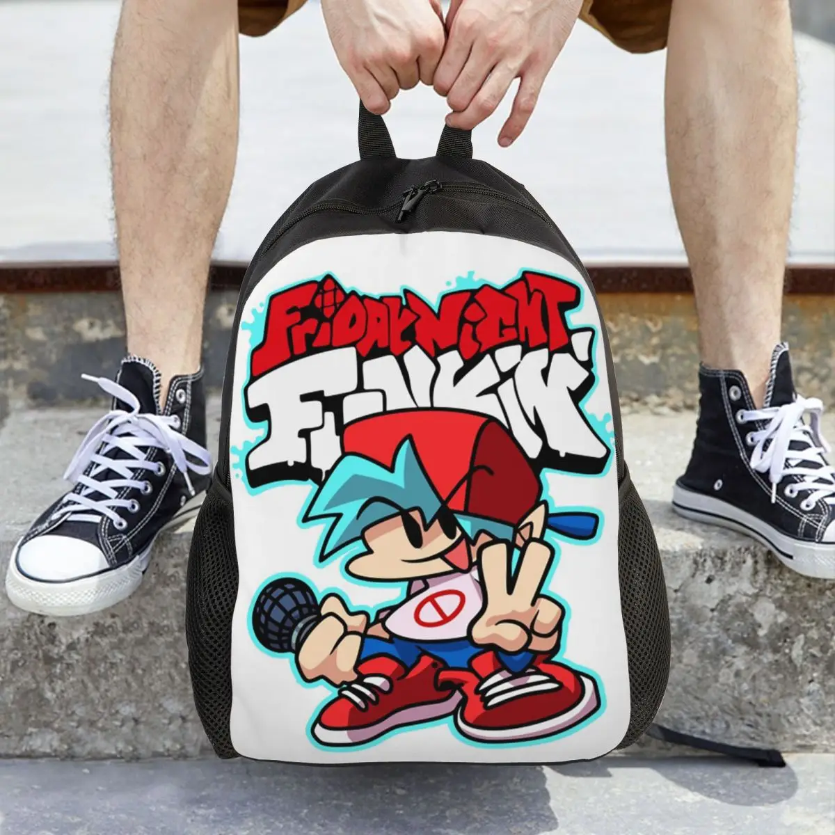 Friday Night Funkin Backpack Hot Sale Daypack Large Capacity Children BookBag School Bag Shoulder Bags for Men Women