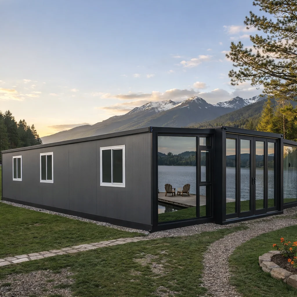 High End Portable Prefab Living Suite Fast Installation Global Business Custom Color Luxury Modern Expandable Container House
