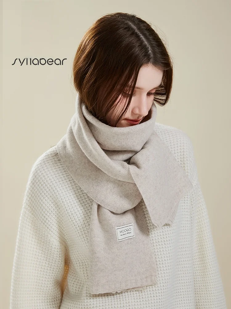 Echarpe-100-pure-laine-pour-femme-hiver-polyvalente-tricotee-chaude-cache-cou-cadeau-d'anniversaire-coffret-cadeau-haut-de-gamme