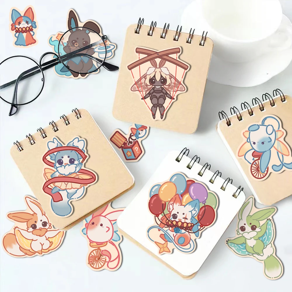 8/16/32pcs Children DIY Circus Clown Puzzle Stickers Make a Face Cartoon Assemble Jigsaw Funny Kids DIY Toys Party Decoration
