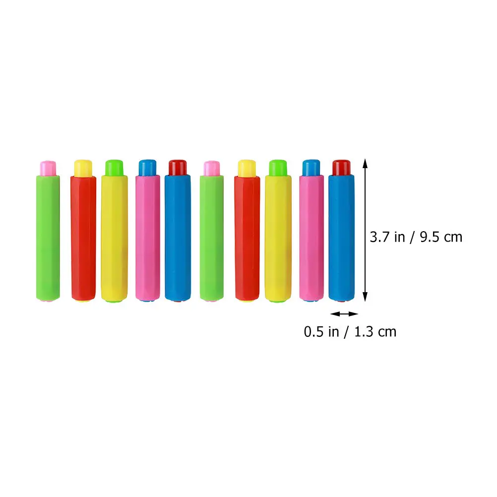 25Pcs Adjustable Chalk Holder Clips Sturdy Plastic Chalk Extender for Blackboard Writing Prevent Drying Cracking Keep Hands