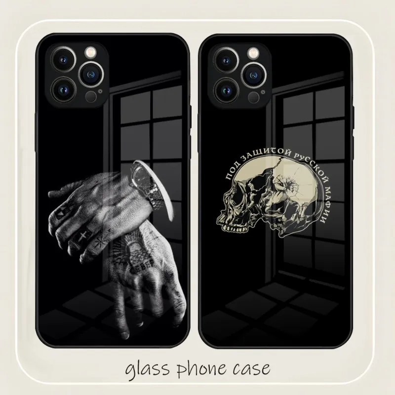 Russian Mafia Phone Case 2023 Hot Tempered Glass For IPhone 13Pro 14 13 12 11 Pro Max Mini X XR XSMax 8 7 6s Plus SE 2020 Cover